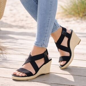 Bandolino NEW Belladino Costal Minimalist Espadrille Wedge Sandals 7.5M